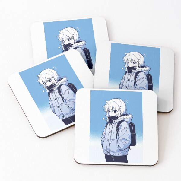 Item preview, Fashion - Man in Blue Parka Jacket Face Scarf Streetwear Anime Variant 2 designed and sold by AnimeShin.