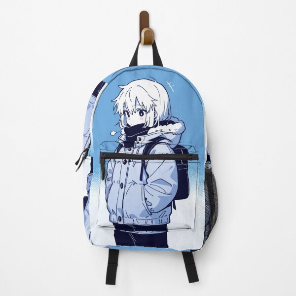 Item preview, Fashion - Man in Blue Parka Jacket Face Scarf Streetwear Anime Variant 2 designed and sold by AnimeShin.