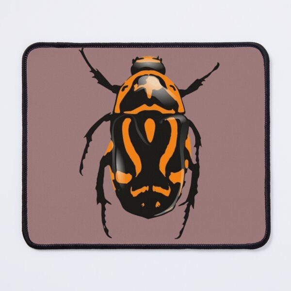 Item preview, Orange & Black Beetle | Nature Aesthetic Illustration designed and sold by Rawafi Art Studio.
