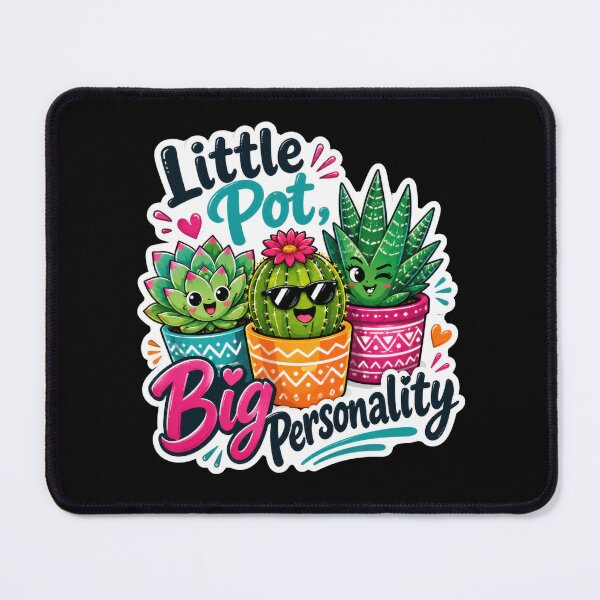 Item preview, Little Pot Big Personality Cute Succulent designed and sold by Sketchlegacy.