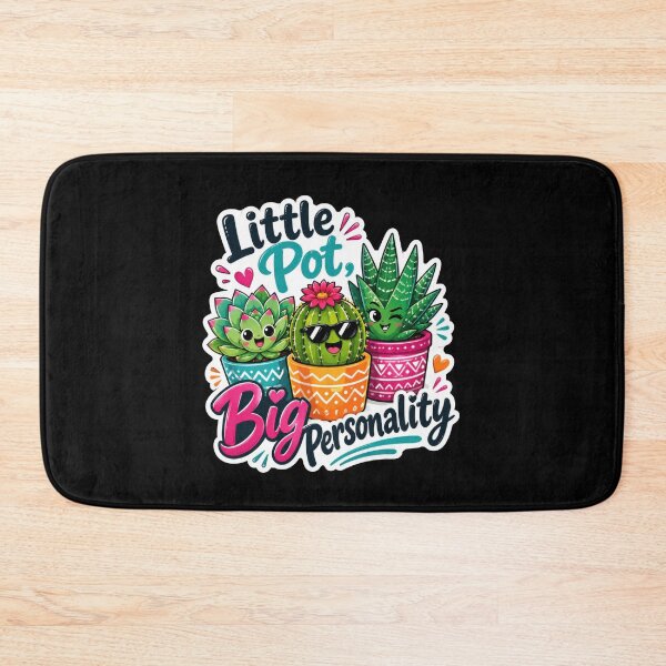 Item preview, Little Pot Big Personality Cute Succulent  designed and sold by Sketchlegacy.