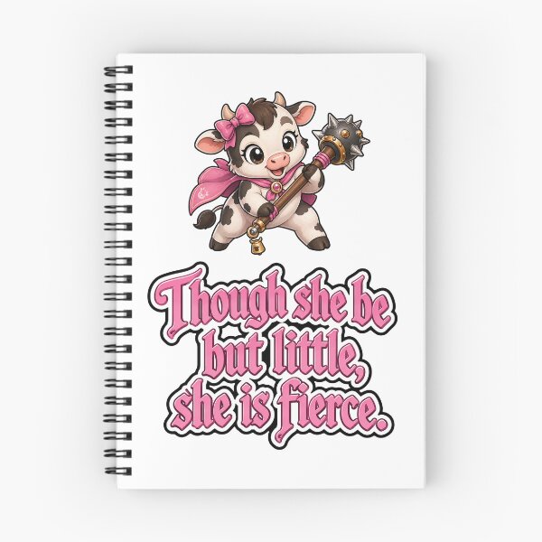 Item preview, Though she be little, she be fierce. cow, calf designed and sold by DaveNeurotic.