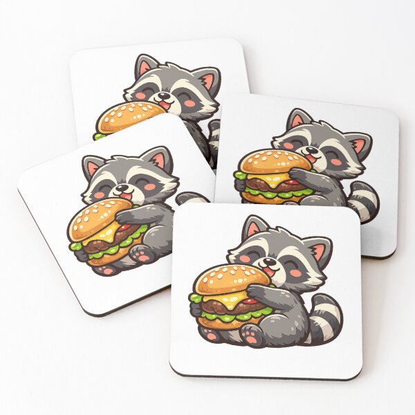 Item preview, Burger Raccoon designed and sold by Wild Horizon Studio.
