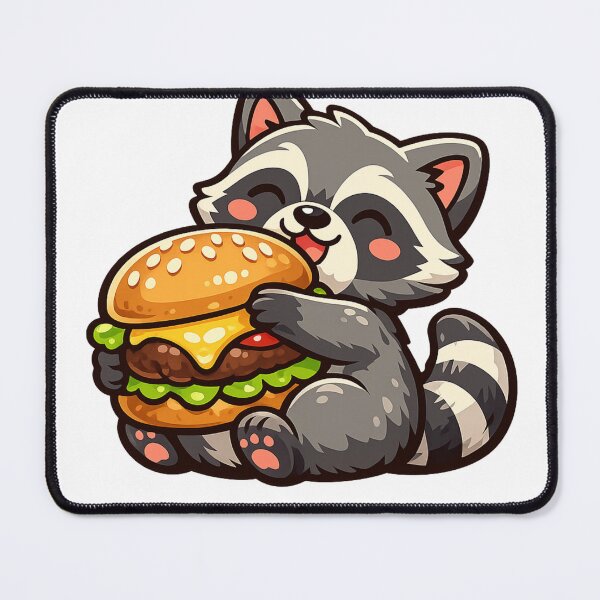 Item preview, Burger Raccoon designed and sold by Wild Horizon Studio.