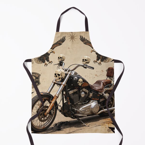 Item preview, Retro Biker Motorcycle and Eagles Illustration designed and sold by wojtas90.