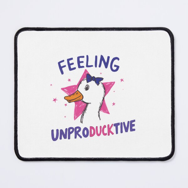 Item preview, Feeling Unproducktive Duck Pun Funny Unproductive Procrastination Humor designed and sold by RetroMini2026.
