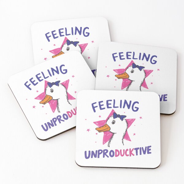 Item preview, Feeling Unproducktive Duck Pun Funny Unproductive Procrastination Humor designed and sold by RetroMini2026.