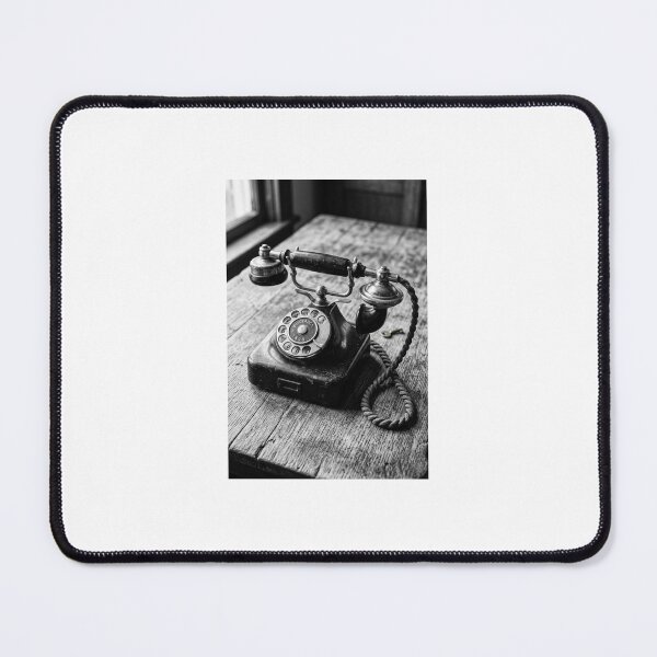 Item preview, Vintage Echoes – Antique Rotary Telephone Black and White Art (Top SEO Choice) designed and sold by marianka91.