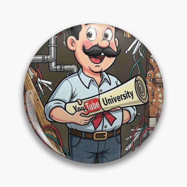Item preview, YouTube University Graduate - Funny DIY Dad Fail | I Watched A Tutorial | Home Renovation Disaster Shirt designed and sold by Petringo.