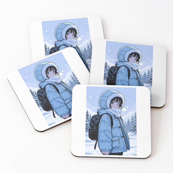 Item preview, Fashion - Man in Blue Parka Jacket Face Scarf Streetwear Anime Variant 3 designed and sold by AnimeShin.