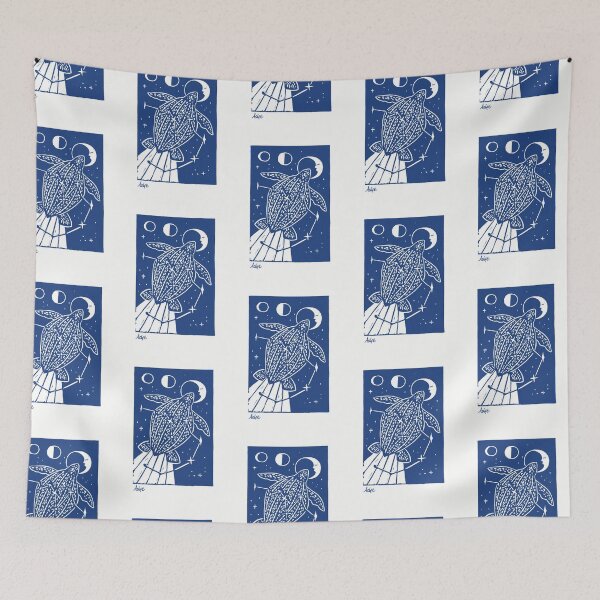 Item preview, Leatherback turtle constellation blue version designed and sold by petselkie.