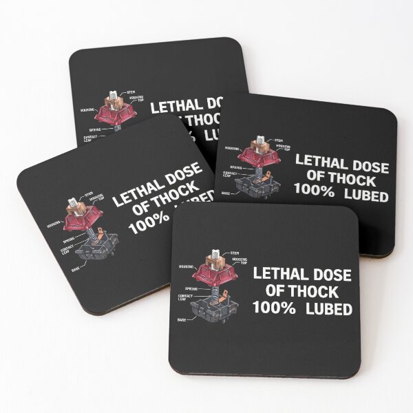 Item preview, Lethal Dose of Thock Switch Mechanical Keyboard designed and sold by BrutOriginal.