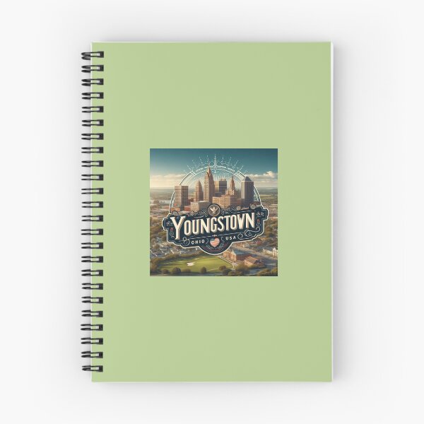 Item preview, Youngstown USA Scenic Skyline Label  Label Text  YOUNGSTOWN Ohio,  designed and sold by PaintMeWorld.