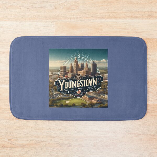 Item preview, Youngstown USA Scenic Skyline Label  Label Text  YOUNGSTOWN Ohio,  designed and sold by PaintMeWorld.
