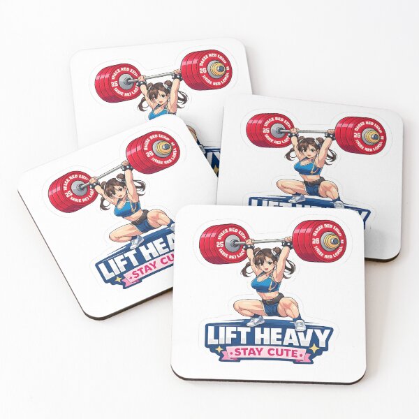 Item preview, Lift Heavy Stay Cute Anime Gym Girl Weightlifting designed and sold by Digistore1221.