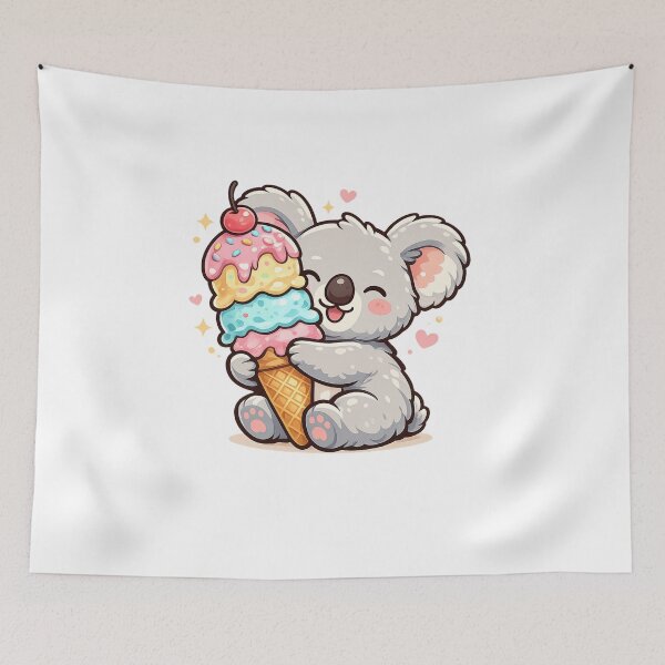Item preview, Ice Cream Koala designed and sold by Wild Horizon Studio.