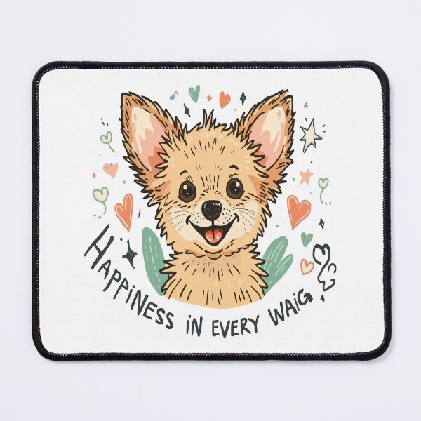 Item preview, Happiness in Every Wag Corgi Shirt, Cute Corgi Quote Tee, Funny Corgi Gift for Corgi Lovers designed and sold by Wearable Canvas...