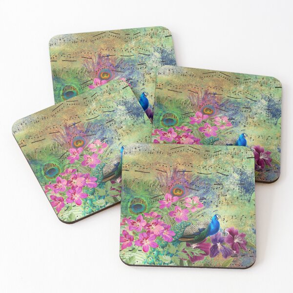 Item preview, Peacock Graphic Art Design With Elegant Musical Notes designed and sold by DEC02.
