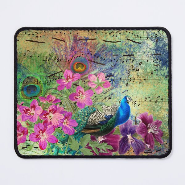 Item preview, Peacock Graphic Art Design With Elegant Musical Notes designed and sold by DEC02.