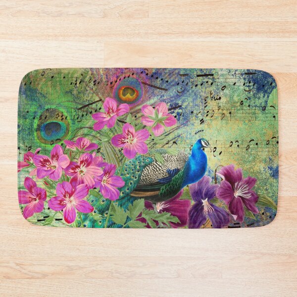 Item preview, Peacock Graphic Art Design With Elegant Musical Notes designed and sold by DEC02.