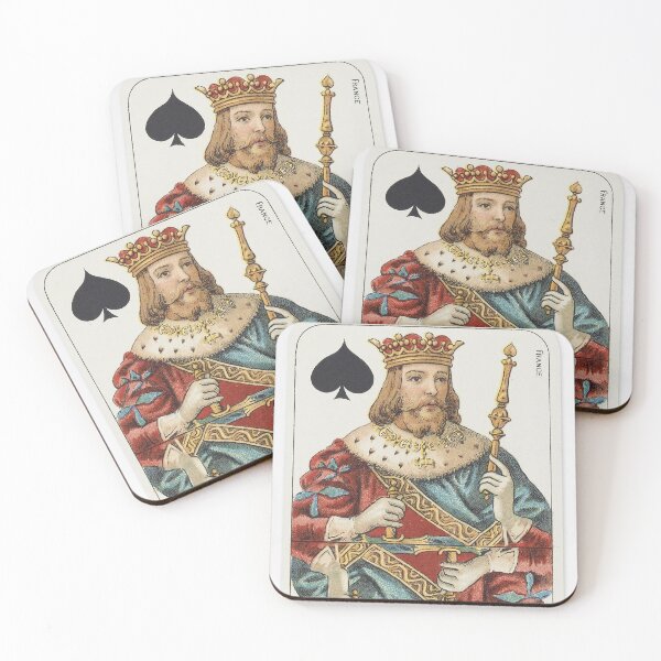 Item preview, Vintage French Tarot Deck King of Spades designed and sold by Glimmersmith.
