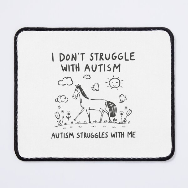 Item preview, I Don't Struggle With Autism Autism Struggles With Me Neurodiversity Pride Autistic Acceptance designed and sold by RetroMini2026.