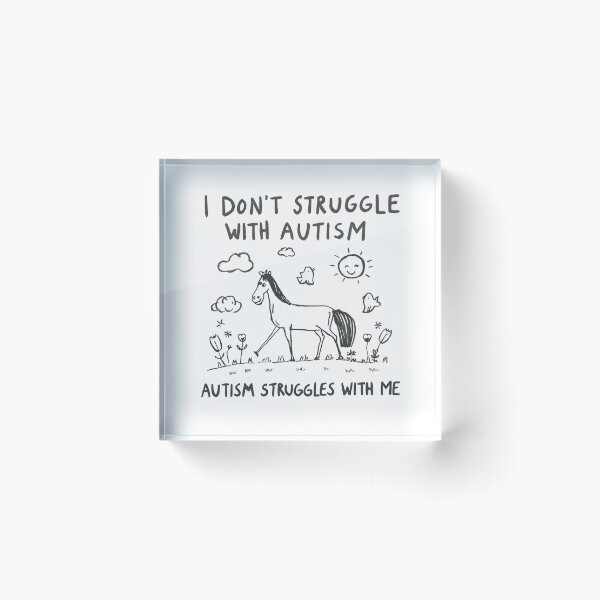 Item preview, I Don't Struggle With Autism Autism Struggles With Me Neurodiversity Pride Autistic Acceptance designed and sold by RetroMini2026.