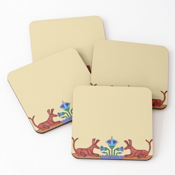 Item preview, Pair of Set-Animals Smelling a Lotus designed and sold by Lord of the Oasis Designs.