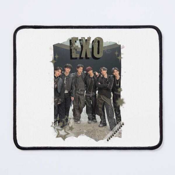 Item preview, EXOO Kpop Solo Artist Black and White Collage Digital Art Portrait designed and sold by AJUNICE STUDIO.