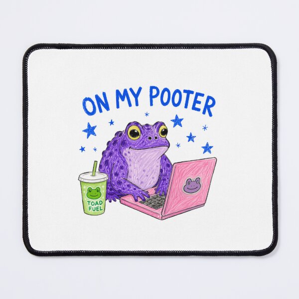 Item preview, On My Pooter Frog Computer Gamer Nerd Toad Lover designed and sold by RetroMini2026.
