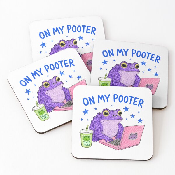 Item preview, On My Pooter Frog Computer Gamer Nerd Toad Lover designed and sold by RetroMini2026.