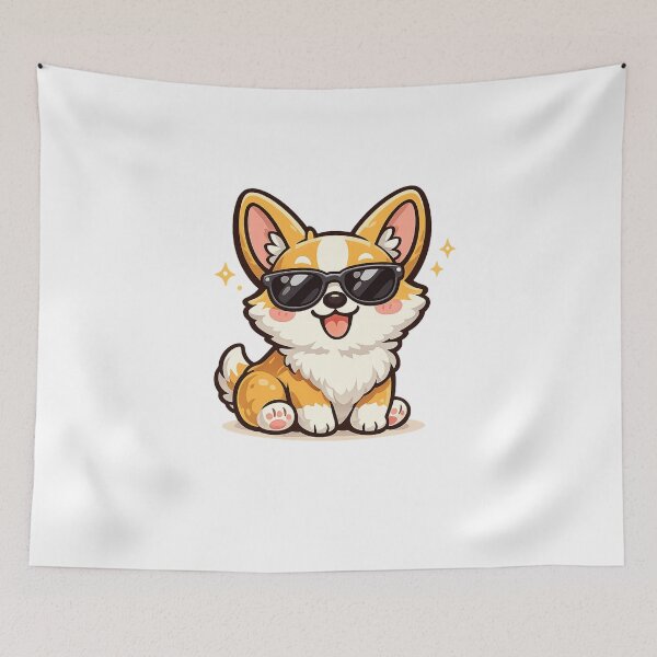 Item preview, Happy Corgi designed and sold by Wild Horizon Studio.