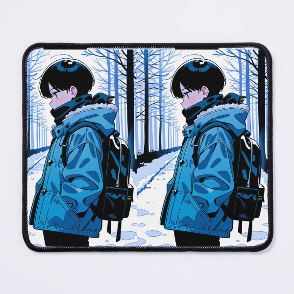 Item preview, Fashion - Man in Blue Parka Jacket Face Scarf Streetwear Anime Variant 5 designed and sold by AnimeShin.