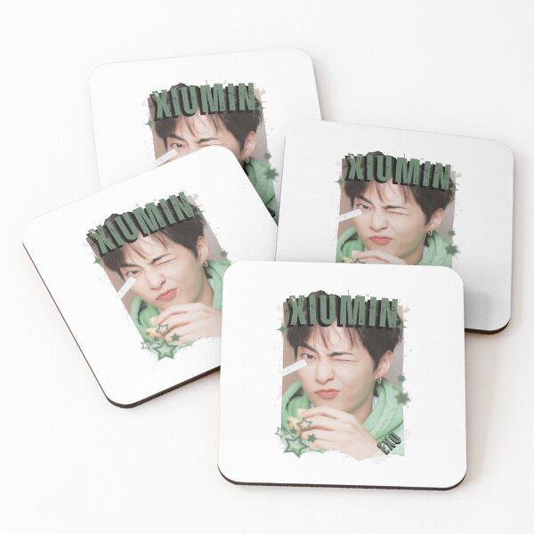 Item preview, EXOO Xiumin Kpop Solo Artist Black and White Collage Digital Art Portrait designed and sold by AJUNICE STUDIO.
