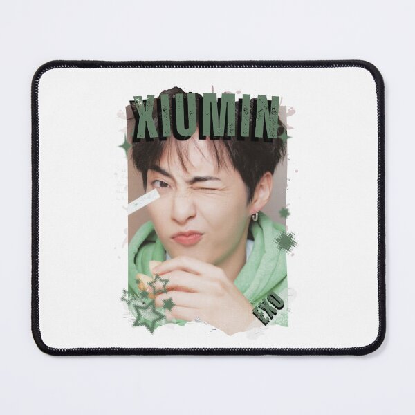 Item preview, EXOO Xiumin Kpop Solo Artist Black and White Collage Digital Art Portrait designed and sold by AJUNICE STUDIO.