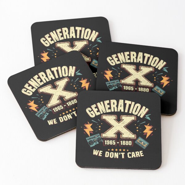Item preview, Generation X 1965 - 1980 We Don't Care Gen X Retro Nostalgia designed and sold by HumansStuck12.