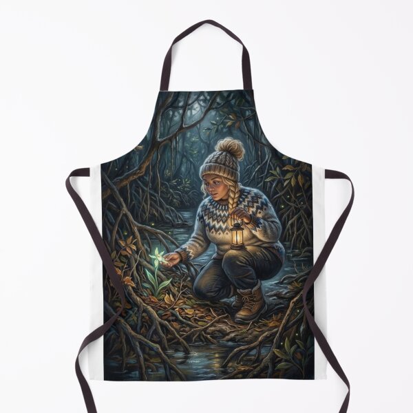 Item preview, MAGICAL DISCOVERY IN THE SWAMP: EXPLORER AND LUMINESCENT FLOWER designed and sold by Curiosiart.