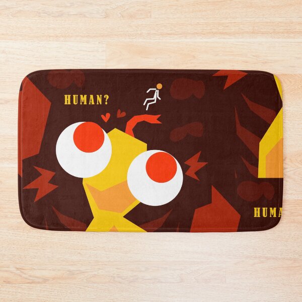 Item preview, HUMAN? Absurd Yellow Lizard Comic Graphic designed and sold by The Nomadic Designs.