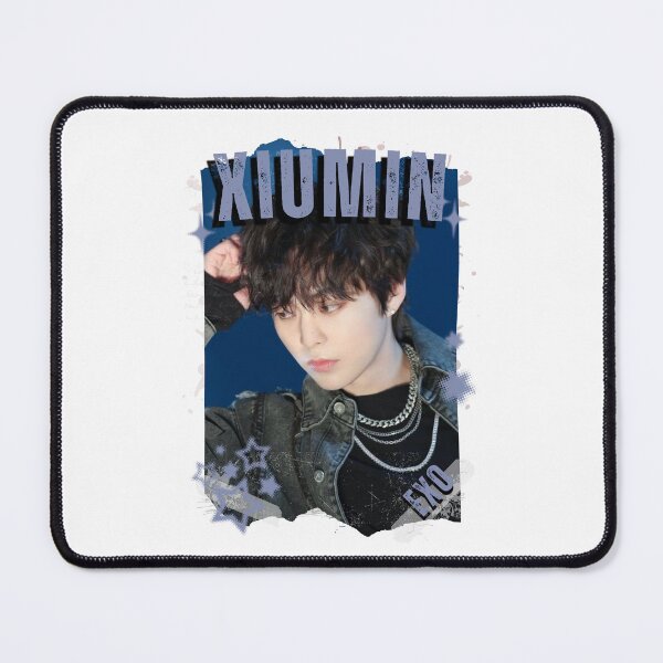 Item preview, EXOO Xiumin Kpop Solo Artist Black and White Collage Digital Art Portrait designed and sold by AJUNICE STUDIO.
