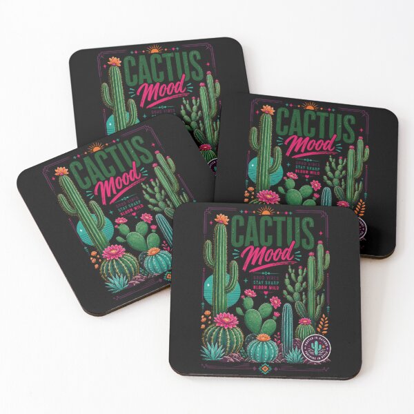 Item preview, Cactus Mood Desert Plant Poster Design designed and sold by Sketchlegacy.