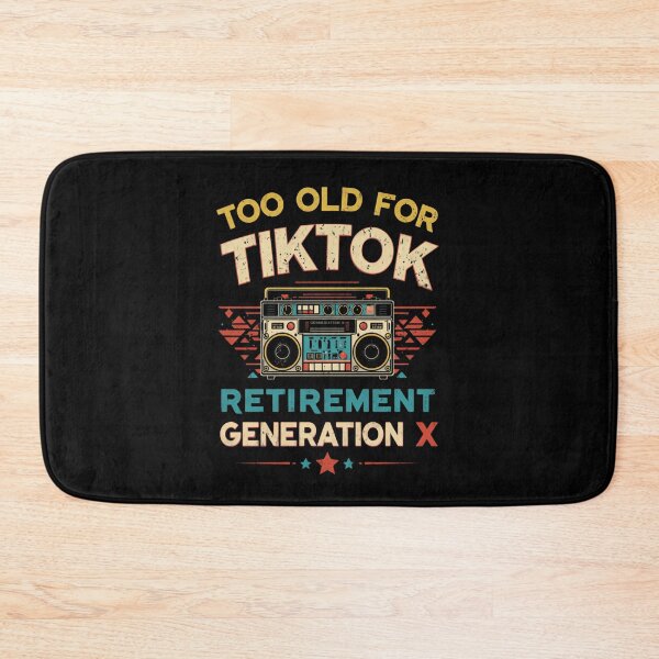 Item preview, Too Old For Tiktok Retirement Generation X Boombox designed and sold by HumansStuck12.