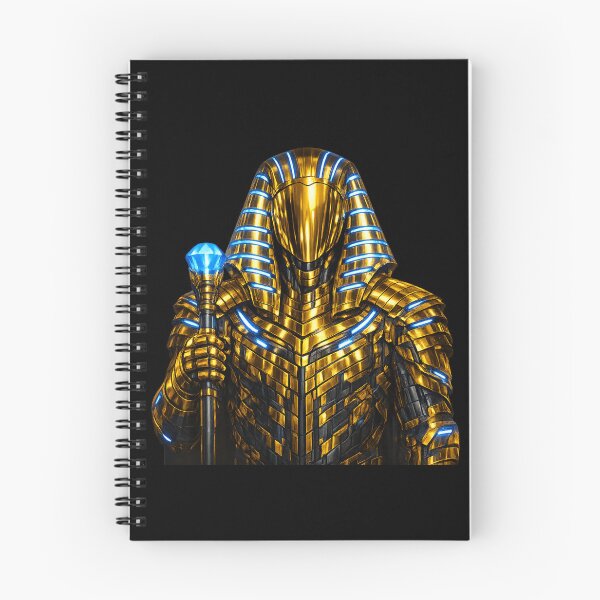 Item preview, Cyberpunk Pharaoh King — Gold Neon Armor Ancient Egyptian Warrior Art designed and sold by ArtoryWorks.
