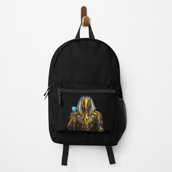 Item preview, Cyberpunk Pharaoh King — Gold Neon Armor Ancient Egyptian Warrior Art designed and sold by ArtoryWorks.