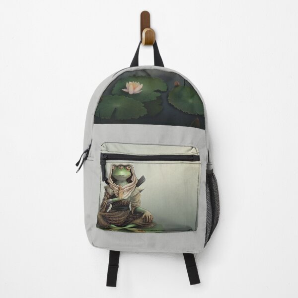 Item preview, Samurai Frog on Lotus Pond designed and sold by vztattoo.