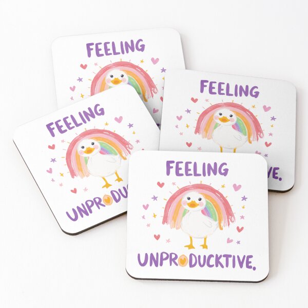 Item preview, Feeling Unproductive Funny Duck Pun Animal Lover Gift designed and sold by RetroMini2026.