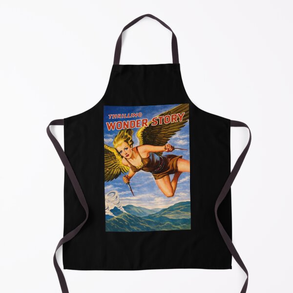 Item preview, Icarus Ascends – Atomic‑Age Winged Hero Pulp Illustration designed and sold by Analog Aura .