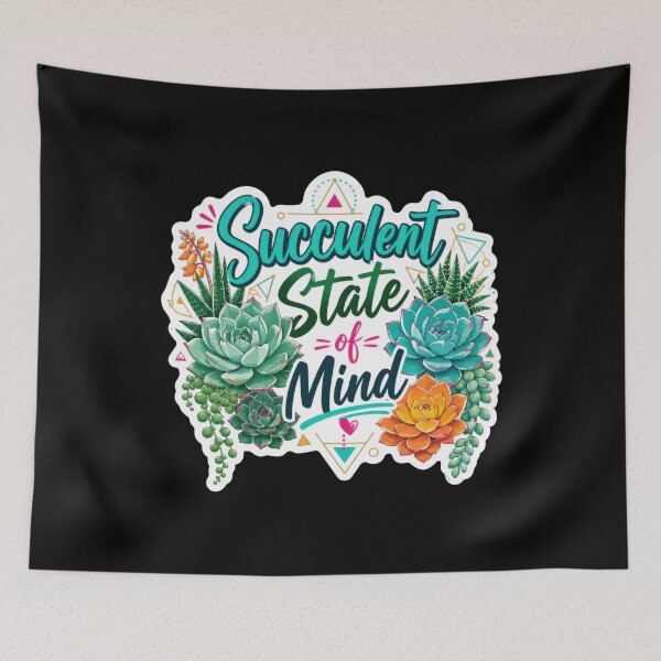 Item preview, Succulent State Of Mind Colorful Plant designed and sold by Sketchlegacy.