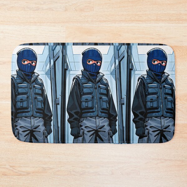 Item preview, Fashion - Man in Blue Puffer Vest Balaclava Cargo Streetwear Anime designed and sold by AnimeShin.
