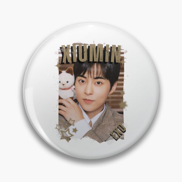 Item preview, EXOO Xiumin Kpop Solo Artist Black and White Collage Digital Art Portrait designed and sold by AJUNICE STUDIO.