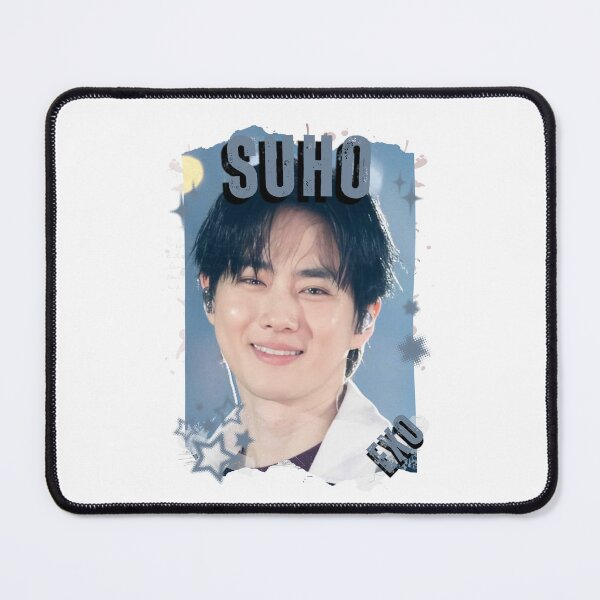 Item preview, EXOO Suho Kpop Solo Artist Black and White Collage Digital Art Portrait designed and sold by AJUNICE STUDIO.